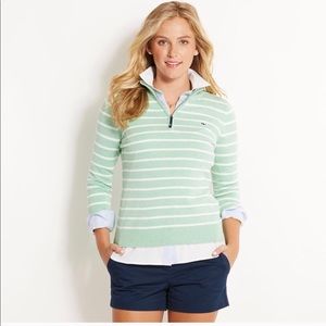 $168 Vineyard Vines Pullover Size L Cotton Green
